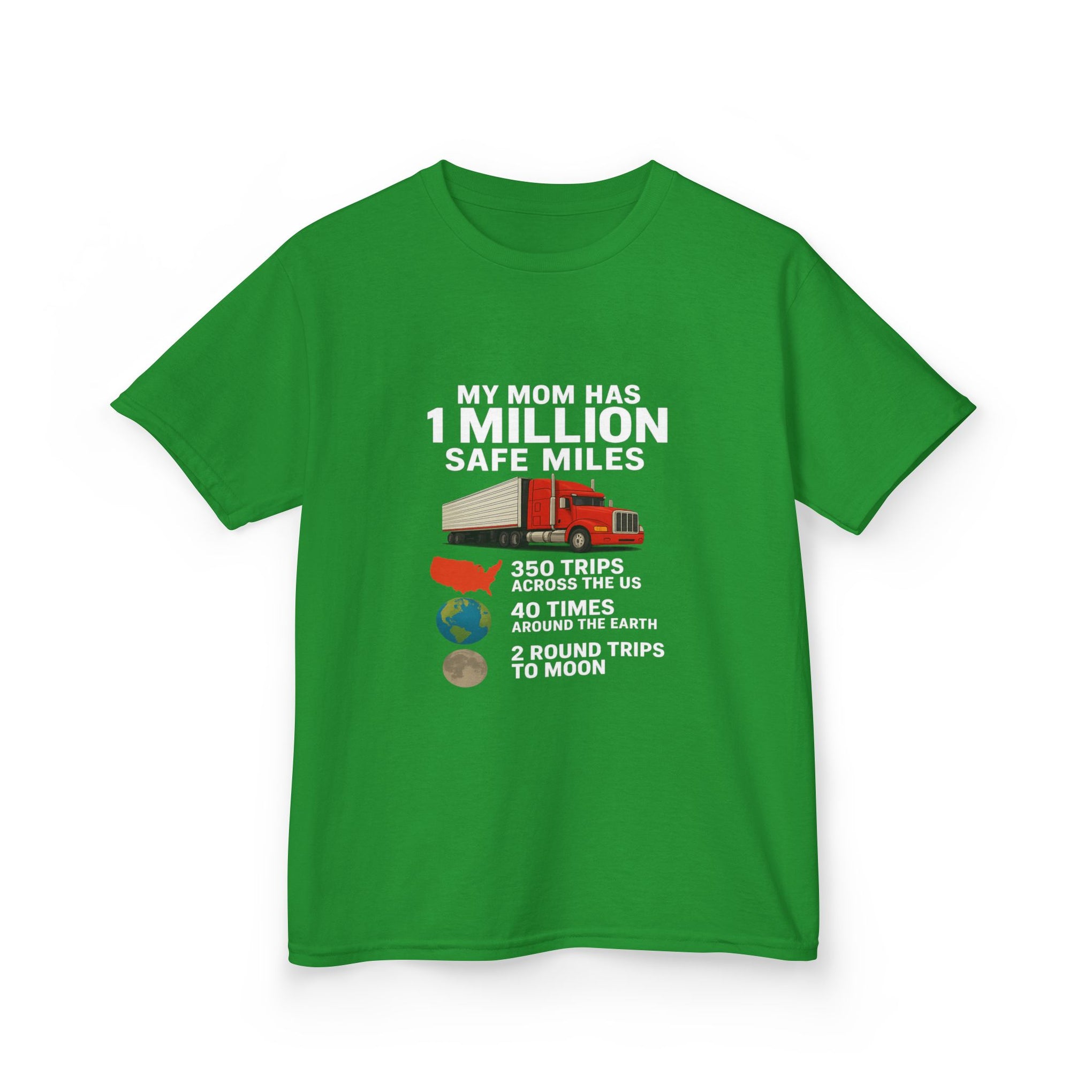 Kids Truck Graphic Tee — My Mom has 1 million Safe Miles
