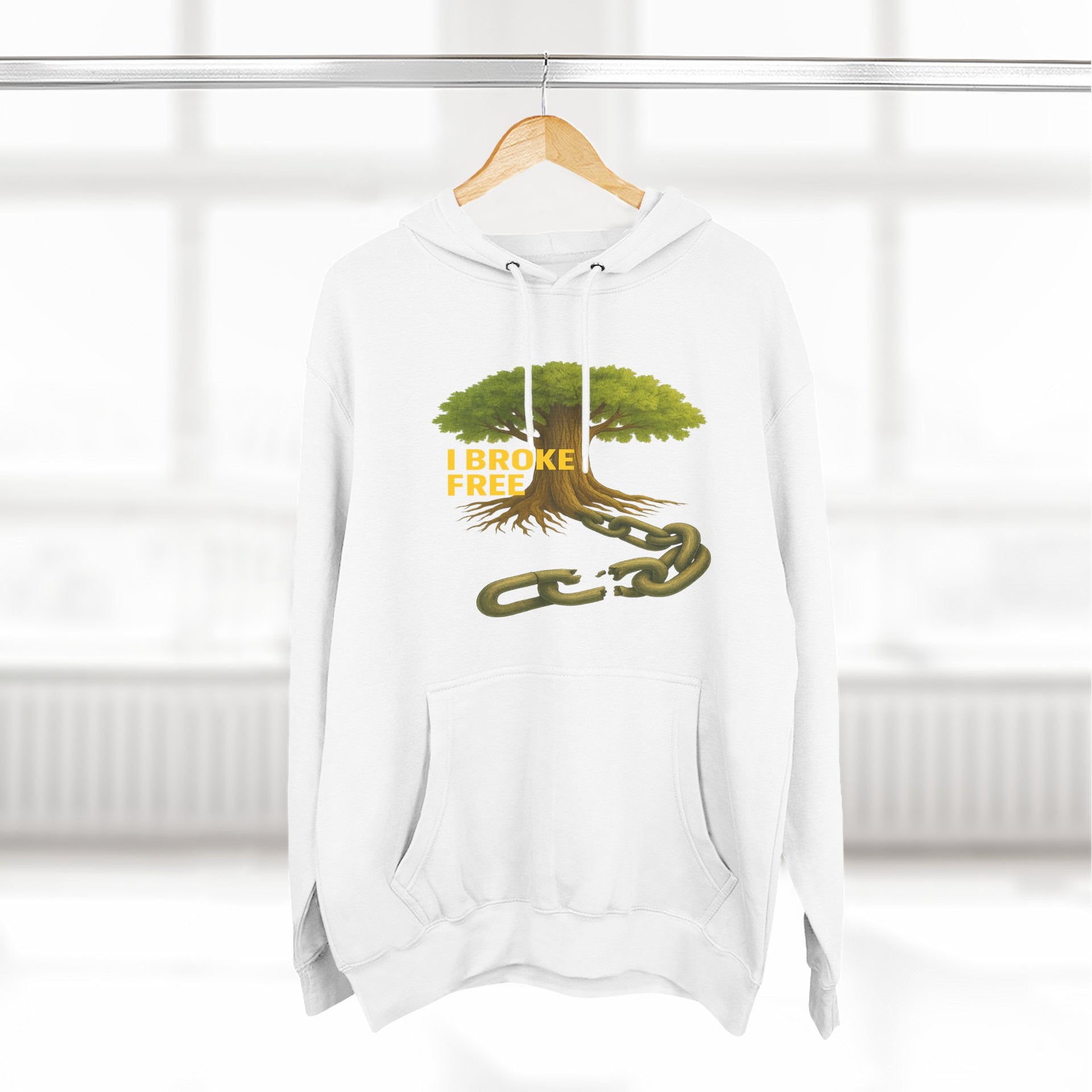 Freedom Breaker Hoodie — "I Broke Free" Mental Health Recovery Hoodie