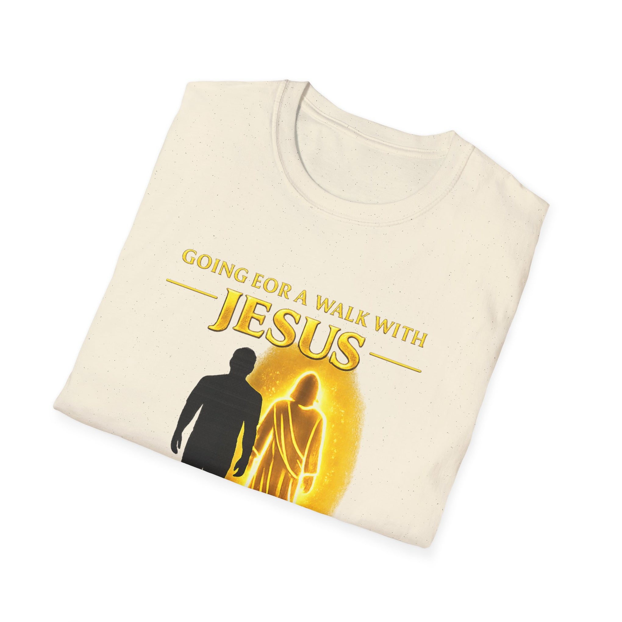Going for a walk with Jesus T-Shirt – "Wanna Come?" Christian Faith Graphic Tee