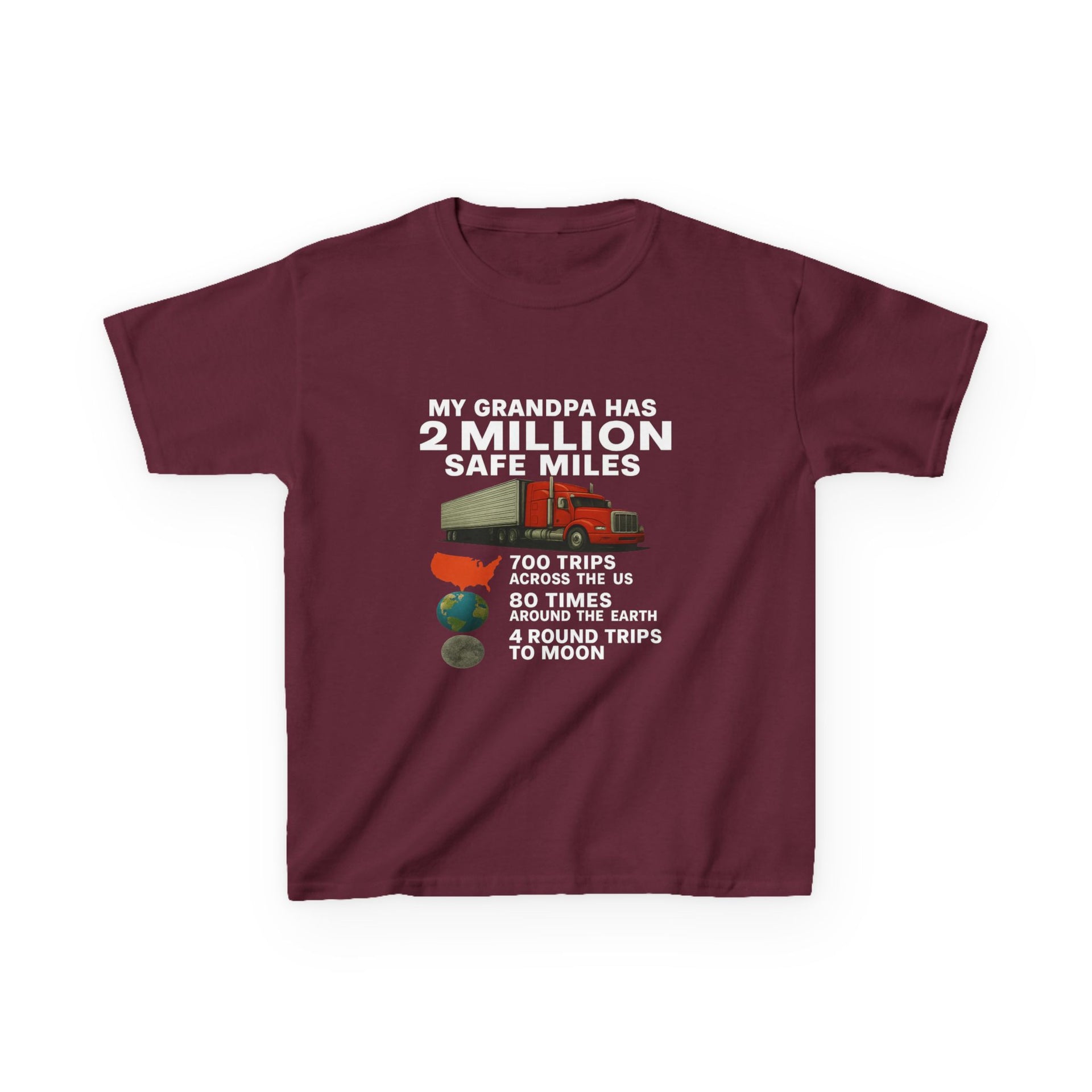 Kids Tee – “My Grandpa Has 2 Million Safe Miles” Vintage Pilot Aviation Shirt