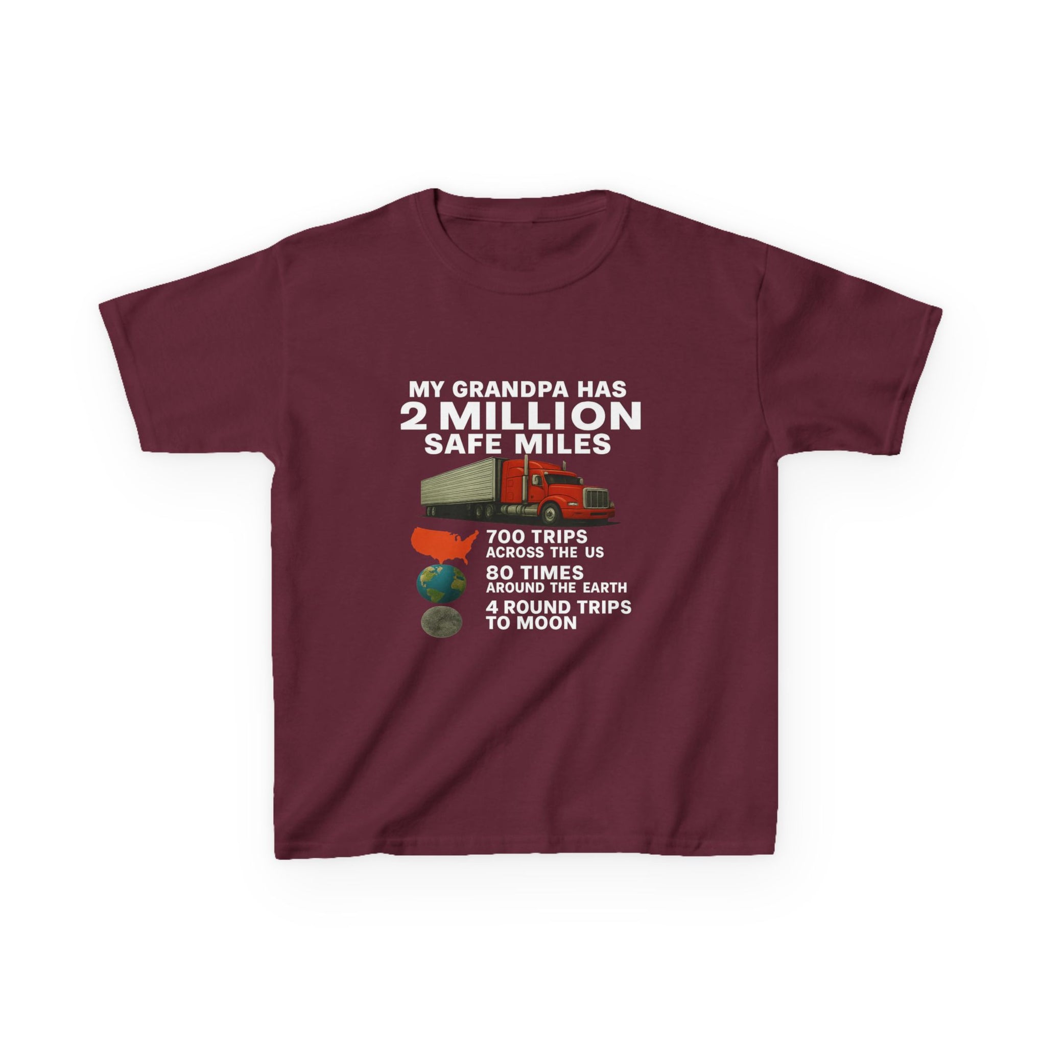 Kids Tee – “My Grandpa Has 2 Million Safe Miles” Vintage Pilot Aviation Shirt