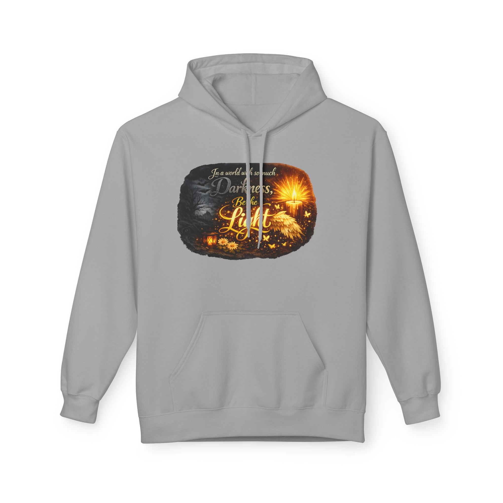 Inspirational Light Hoodie – "Darkness Can’t Overcome the Light" Spiritual Faith Sweatshirt