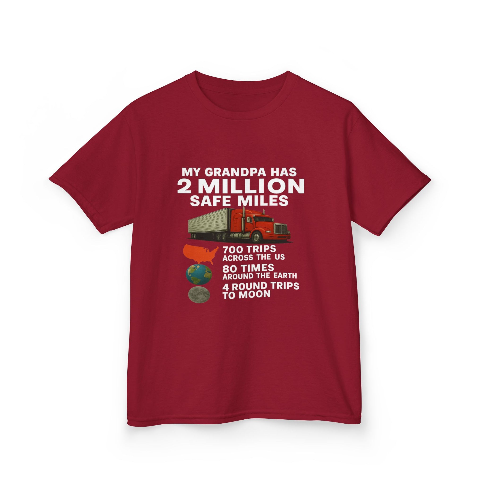 Kids Tee – “My Grandpa Has 2 Million Safe Miles” Vintage Pilot Aviation Shirt