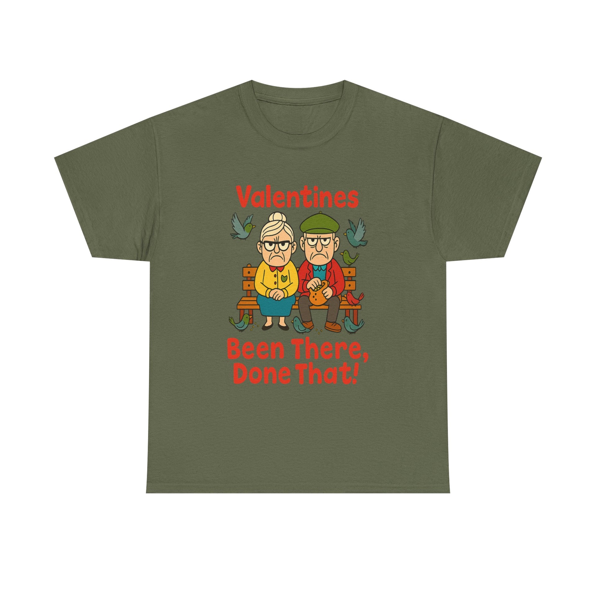 Funny Valentines Couple Unisex Heavy Cotton Tee