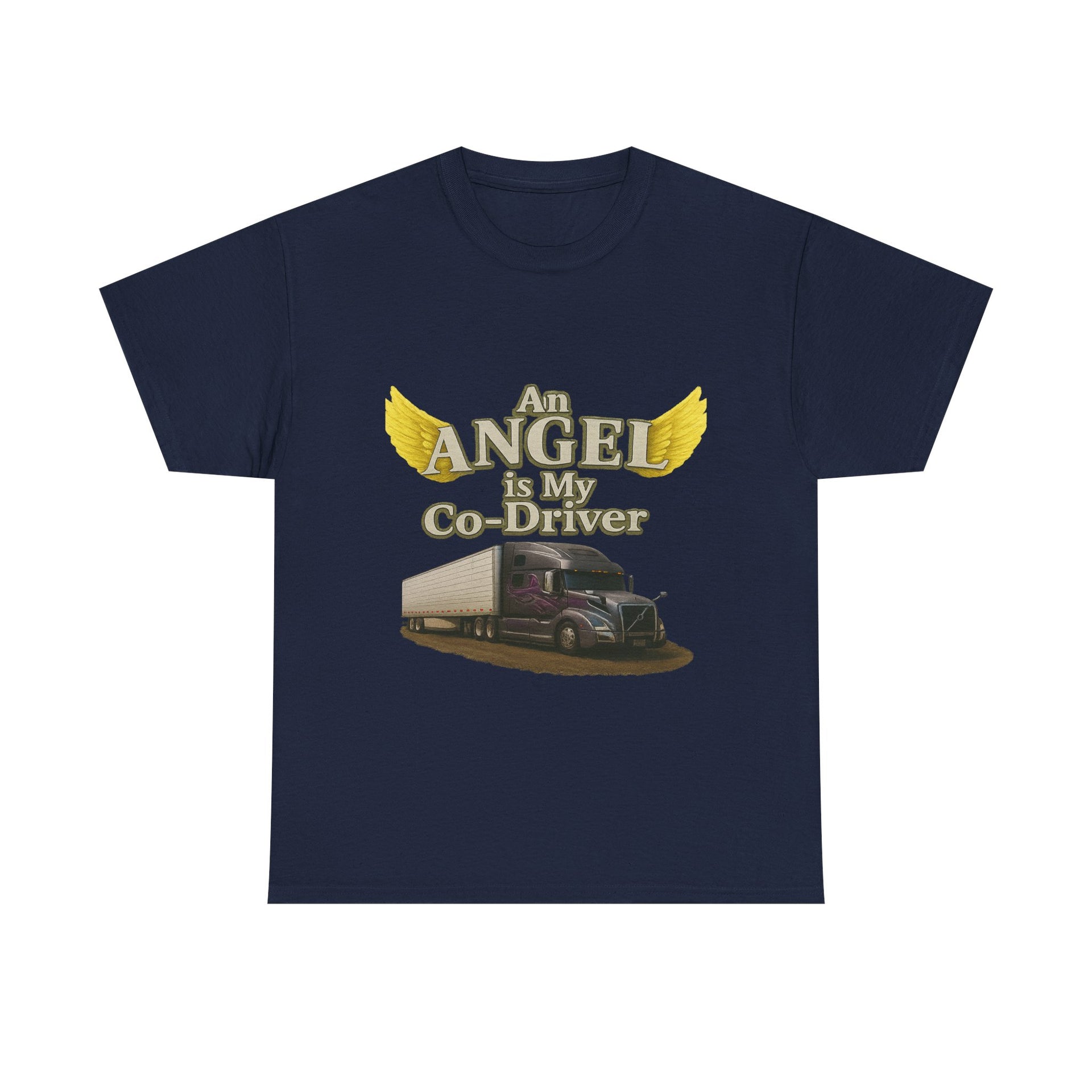 Van "Angel is my co-driver" Unisex Heavy Cotton Tee