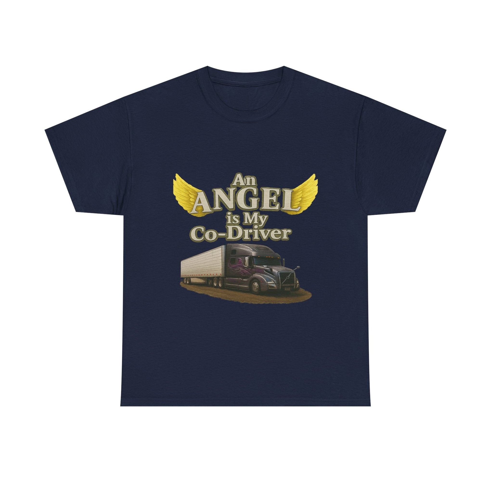 Van "Angel is my co-driver" Unisex Heavy Cotton Tee