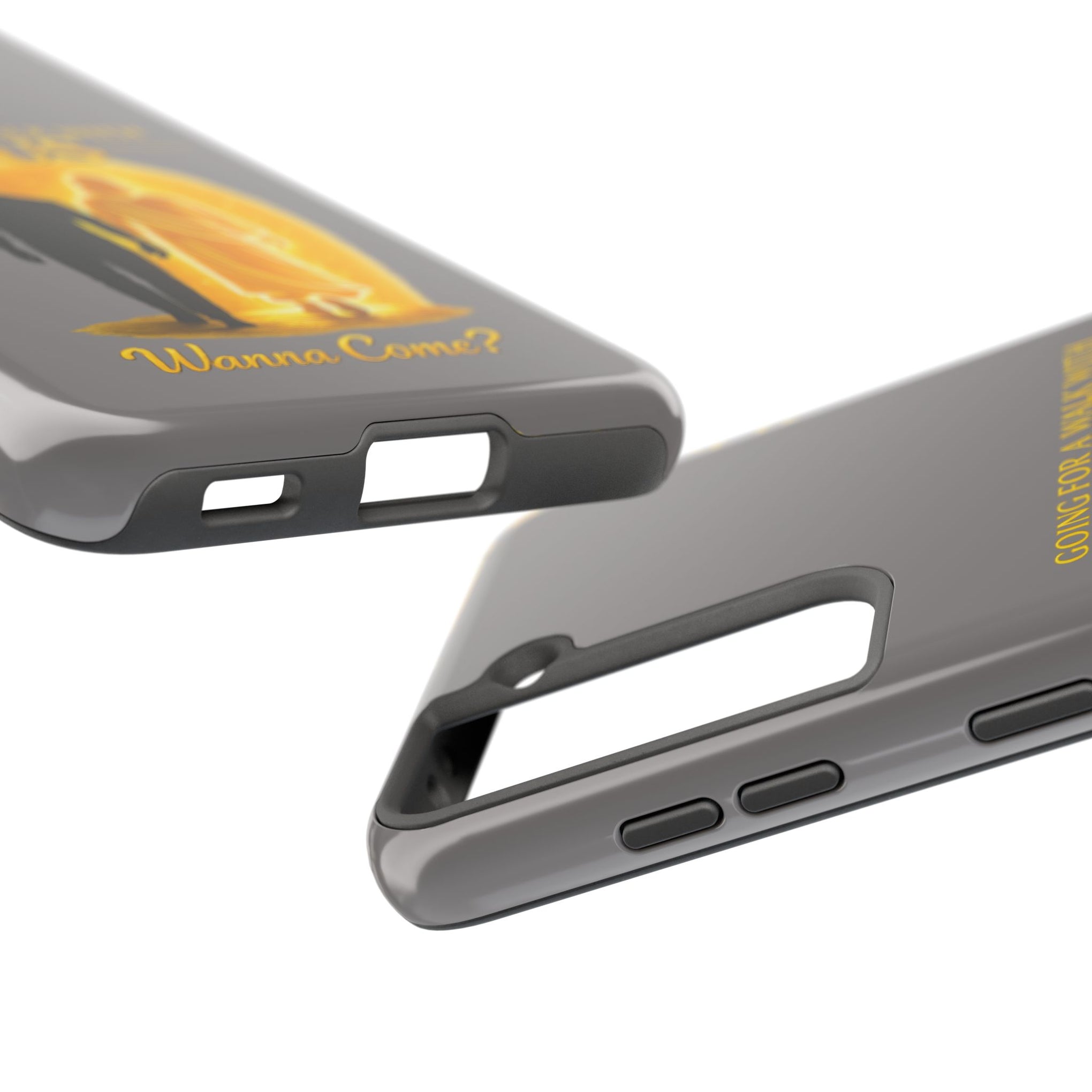Tough Phone Case — "Going for a Walk with Jesus, Wanna Come?" Christian iPhone Case