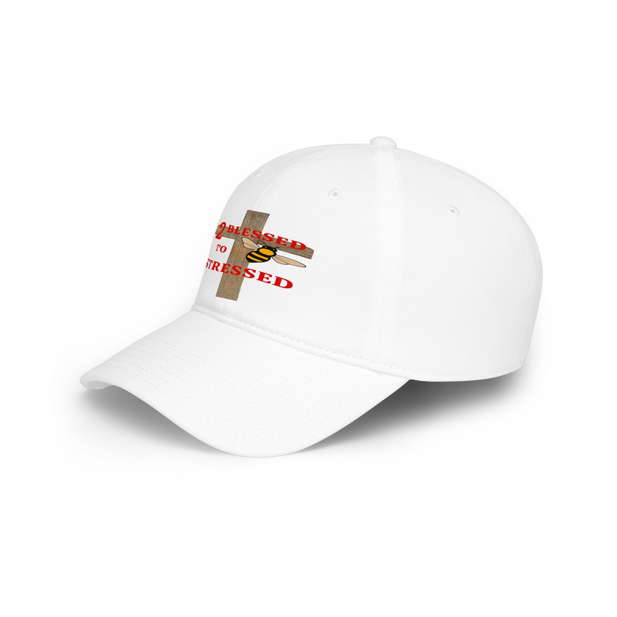 Baseball Cap – "Blessed 2o Stressed" Cross Christian Hat