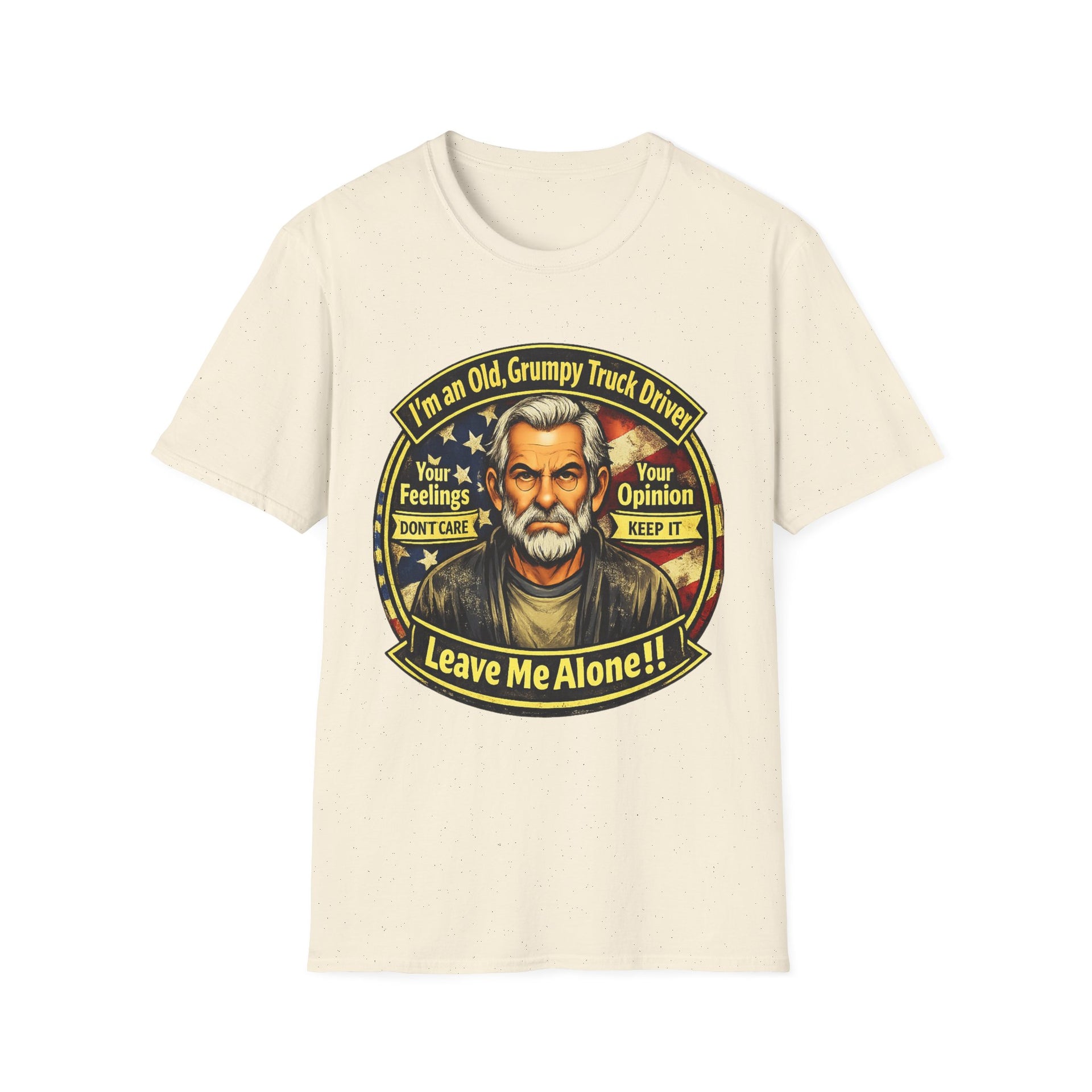 Truck Driver T-Shirt — “I’m an Old, Grumpy Truck Driver — Leave Me Alone!” Graphic Tee