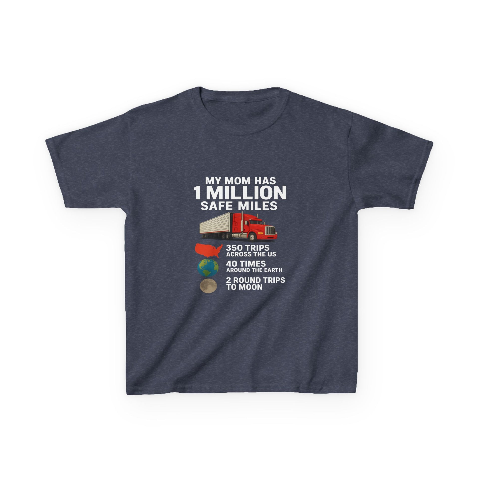 Kids Truck Graphic Tee — My Mom has 1 million Safe Miles