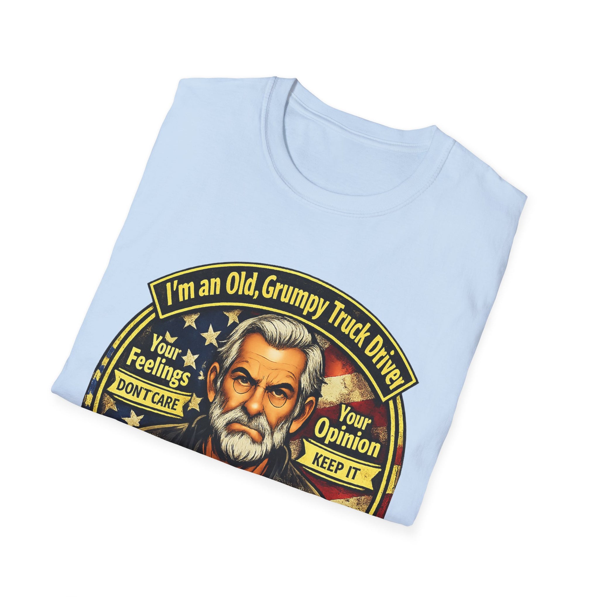 Truck Driver T-Shirt — “I’m an Old, Grumpy Truck Driver — Leave Me Alone!” Graphic Tee
