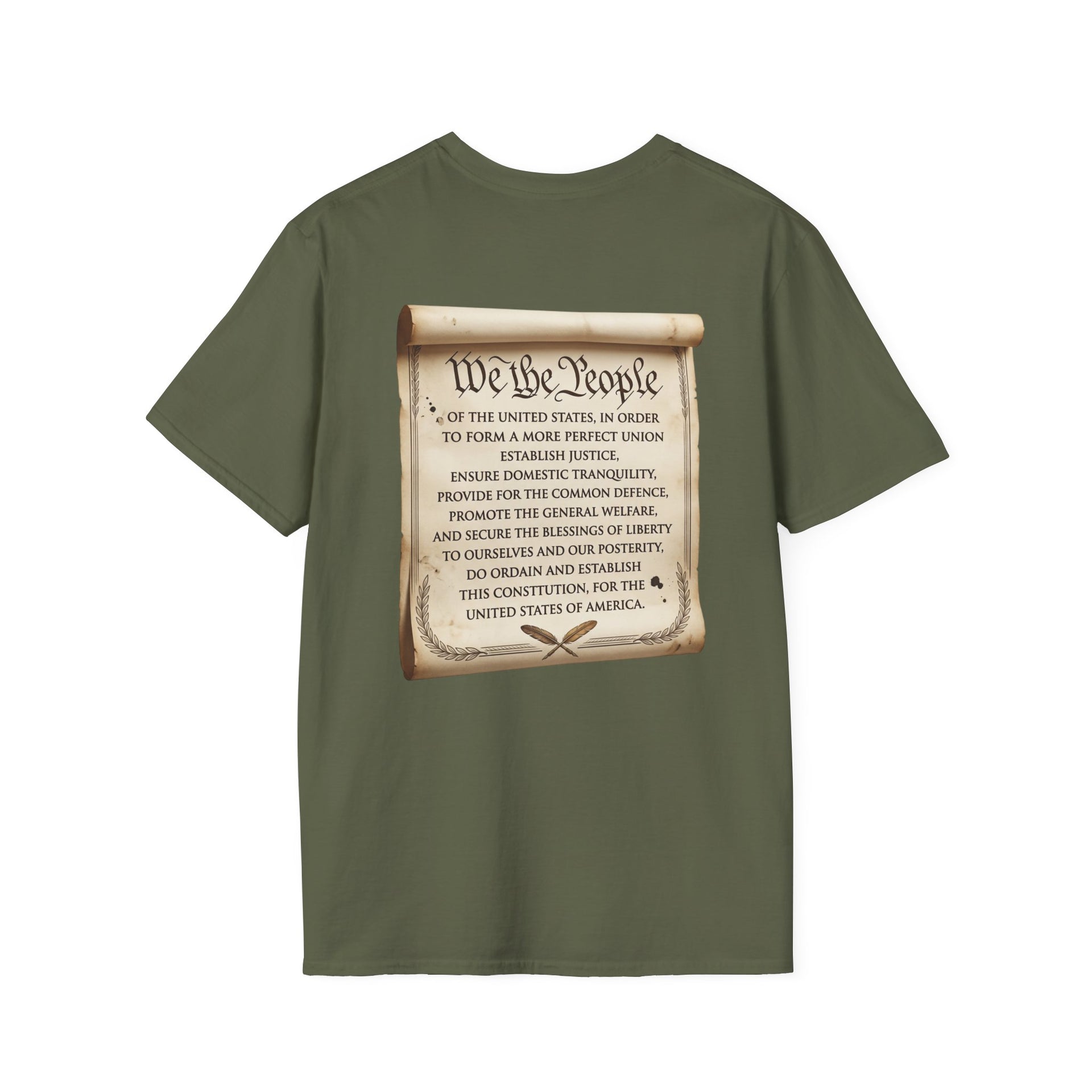 Patriotic "We the People 1776-2026" T-Shirt — American Flag & Constitution Tee for Independence Day