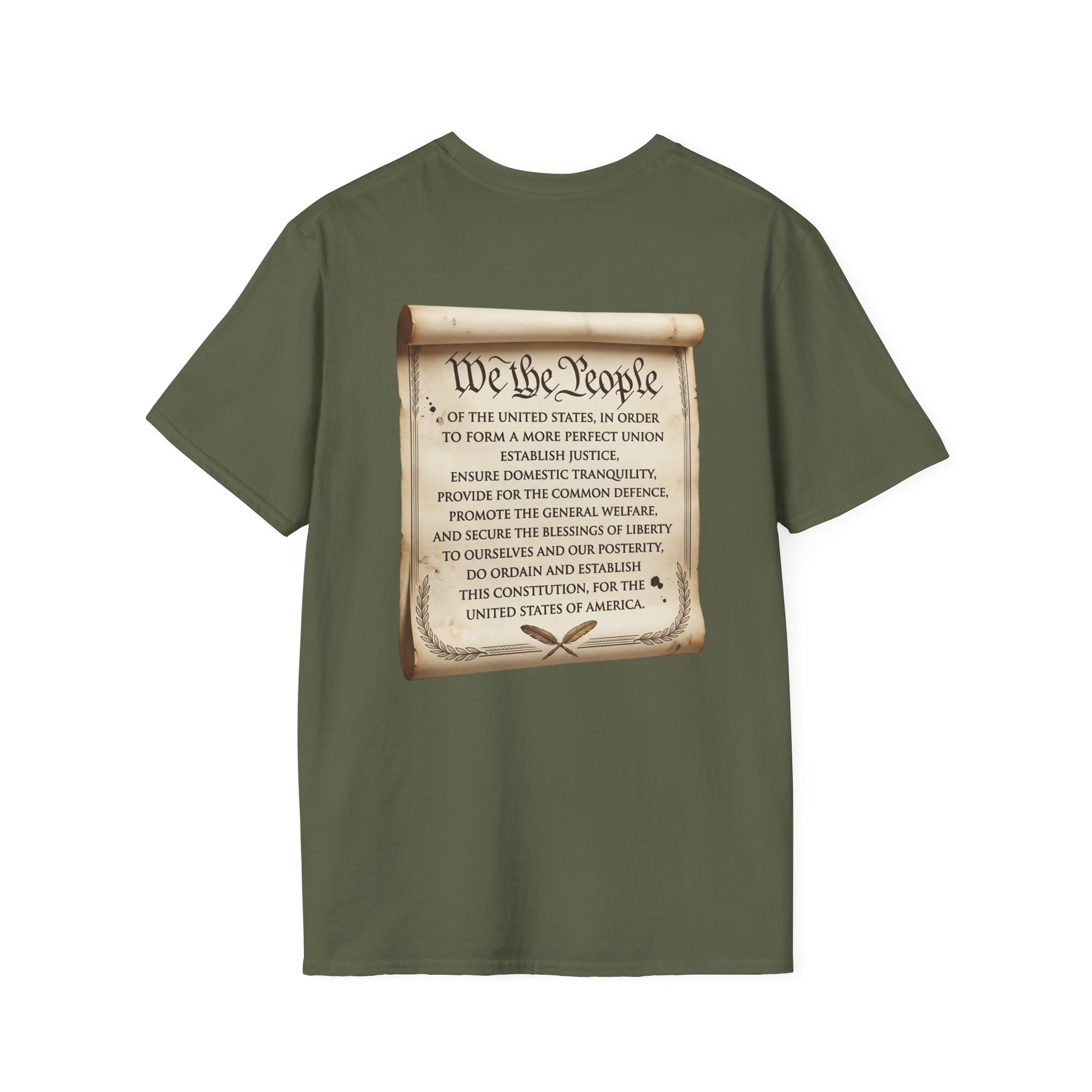 Patriotic "We the People 1776-2026" T-Shirt — American Flag & Constitution Tee for Independence Day