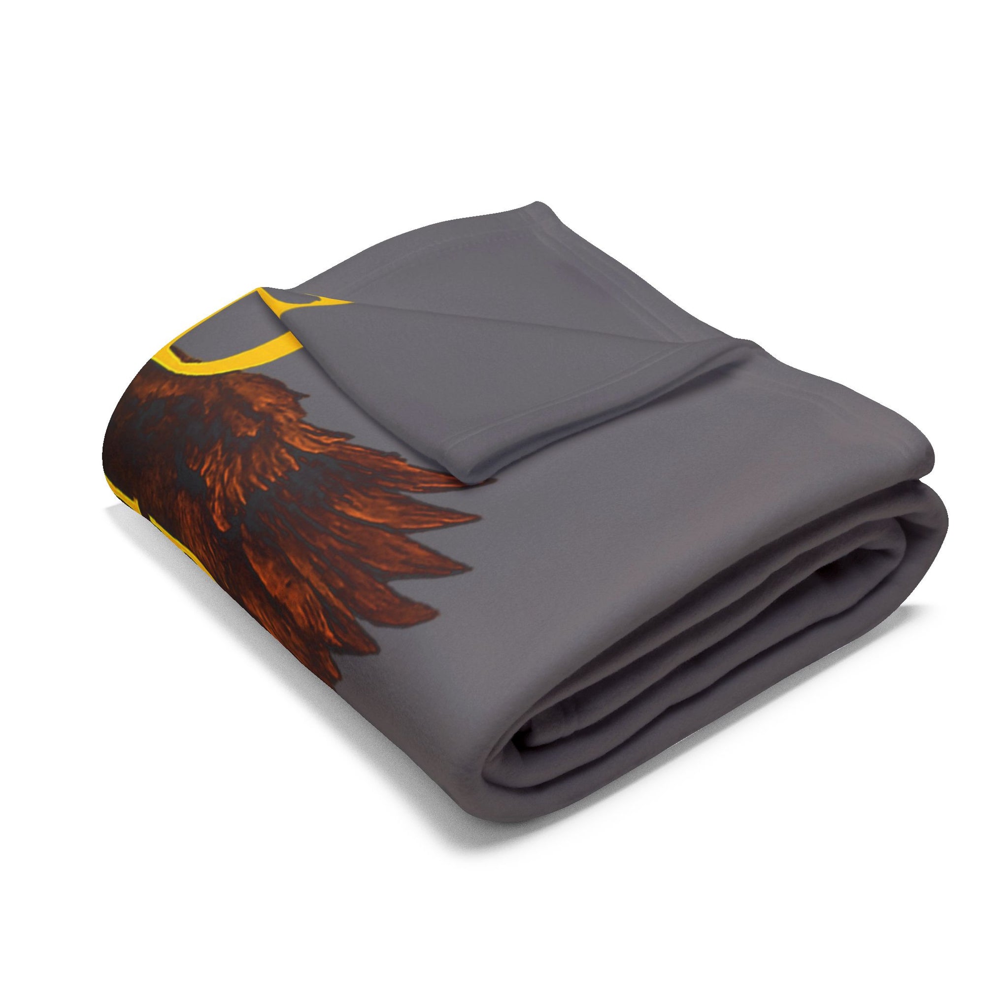 Proud Trucker Arctic Fleece Blanket — "If You Have It... A Truck Brought It" Patriotic Semi Truck Throw