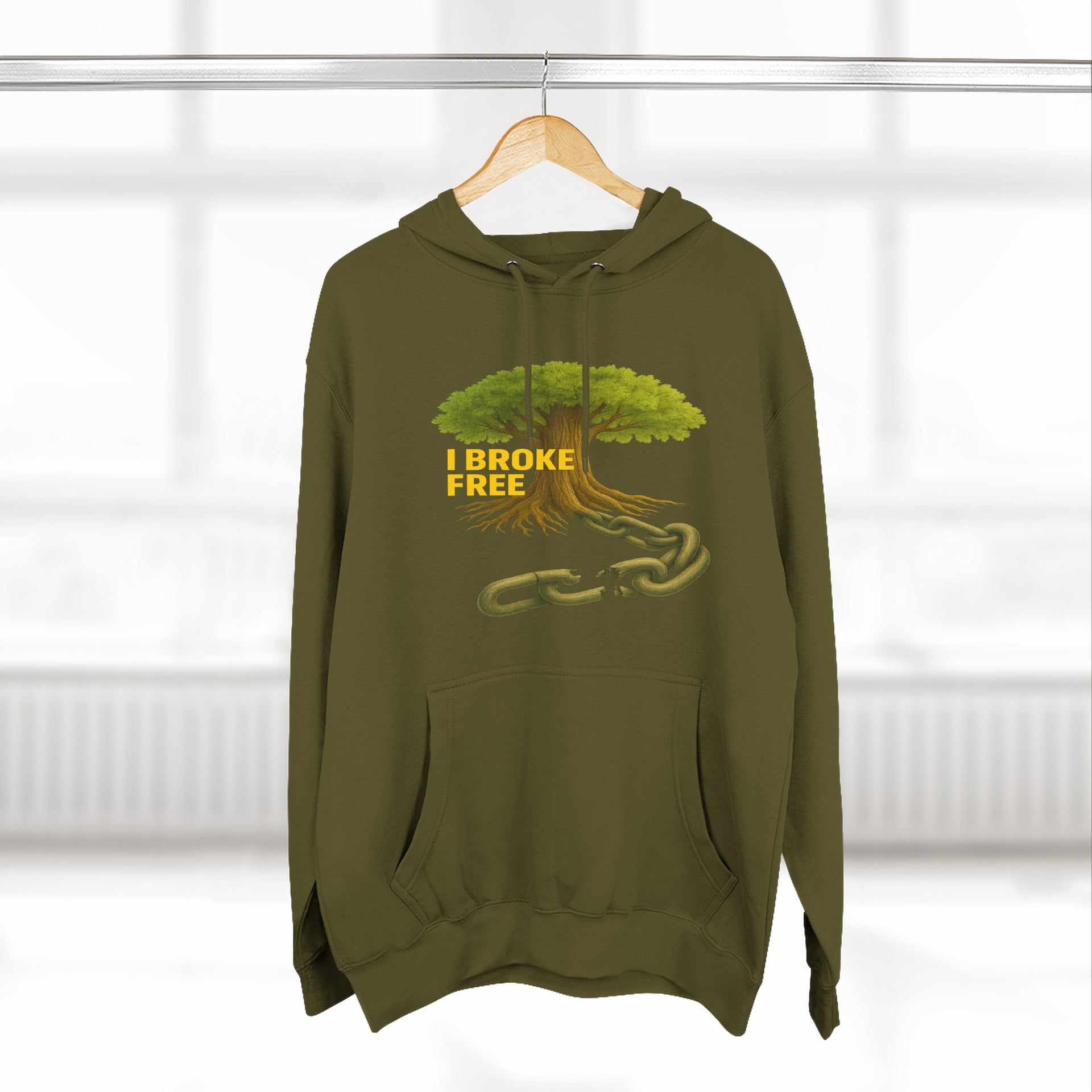 Freedom Breaker Hoodie — "I Broke Free" Mental Health Recovery Hoodie