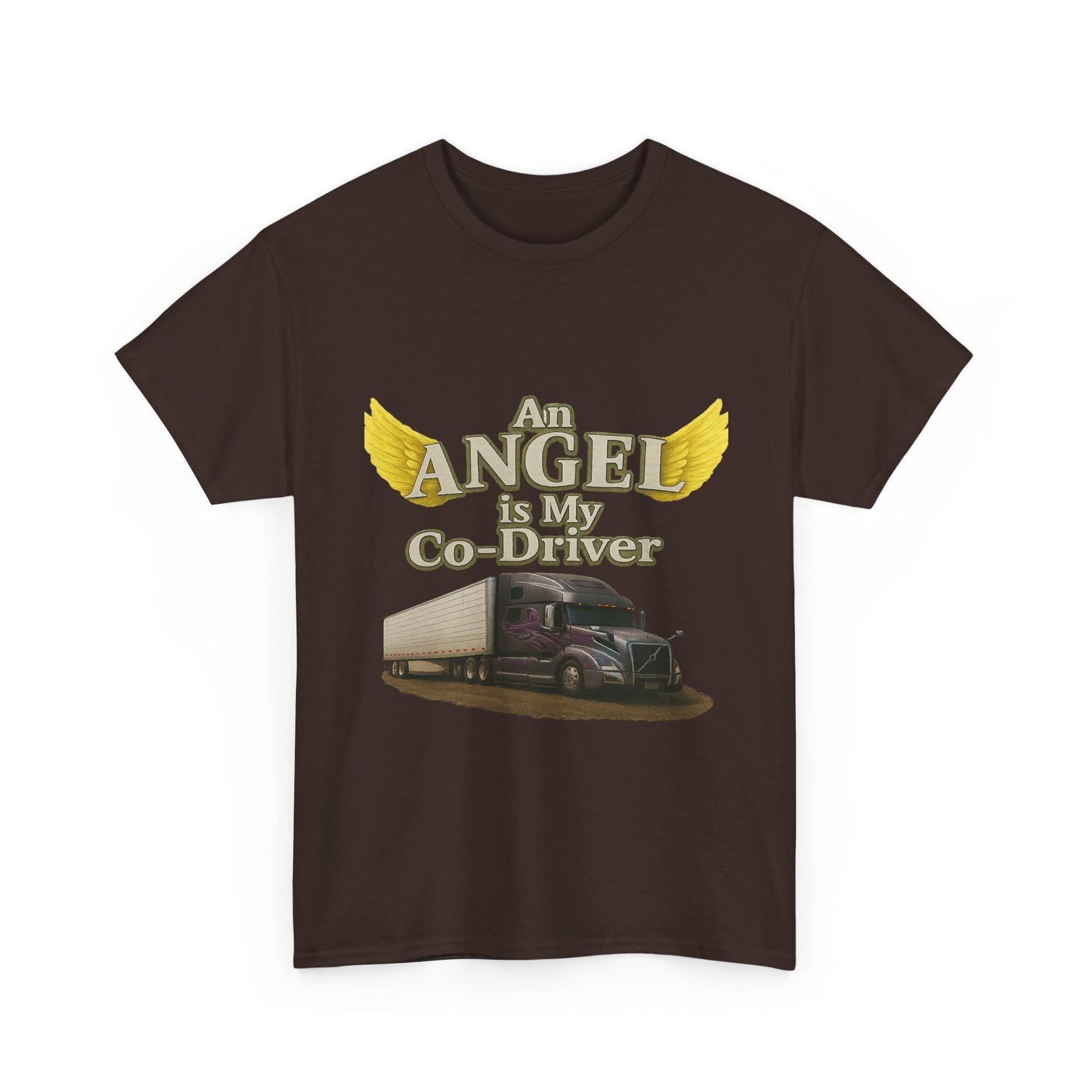 Van "Angel is my co-driver" Unisex Heavy Cotton Tee