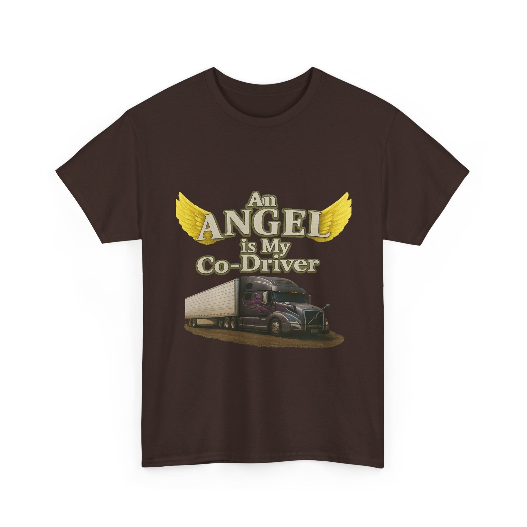 Van "Angel is my co-driver" Unisex Heavy Cotton Tee