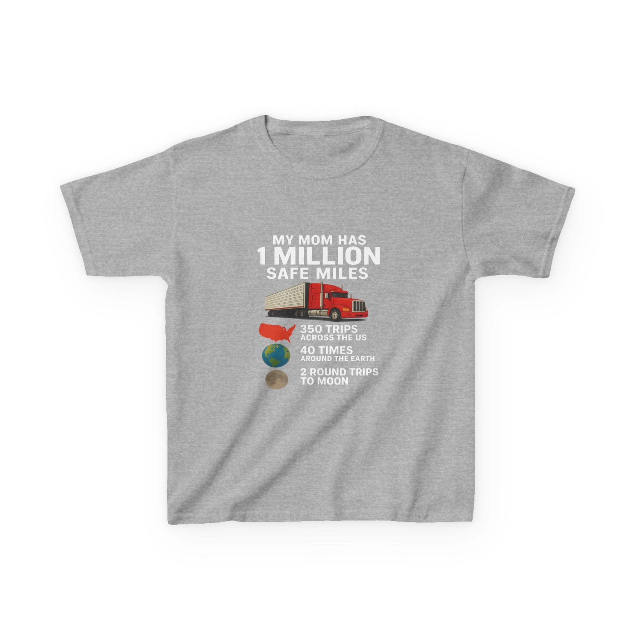 Kids Truck Graphic Tee — My Mom has 1 million Safe Miles
