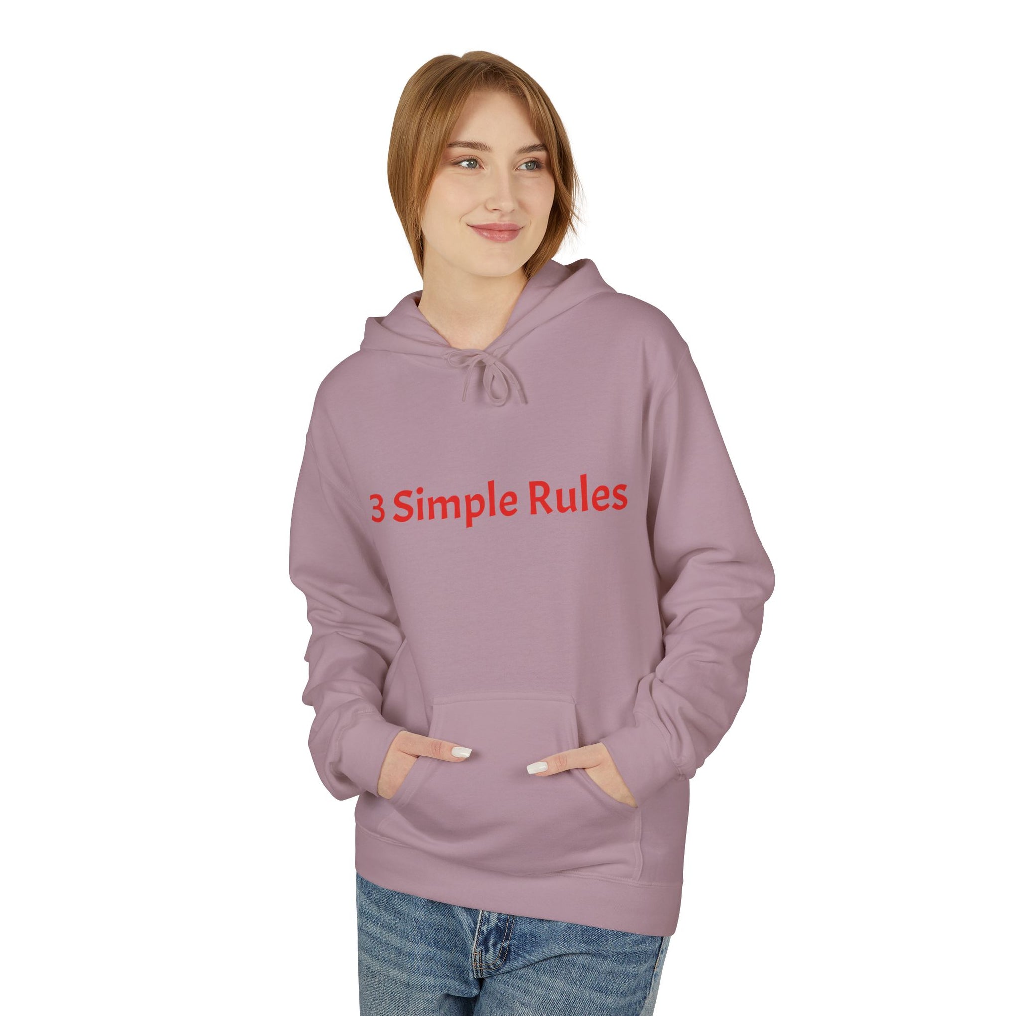 Hoodie — '3 Simple Rules' Trucker Safety Graphic Hoodie (Enjoy the Ride — Get Home Safe)