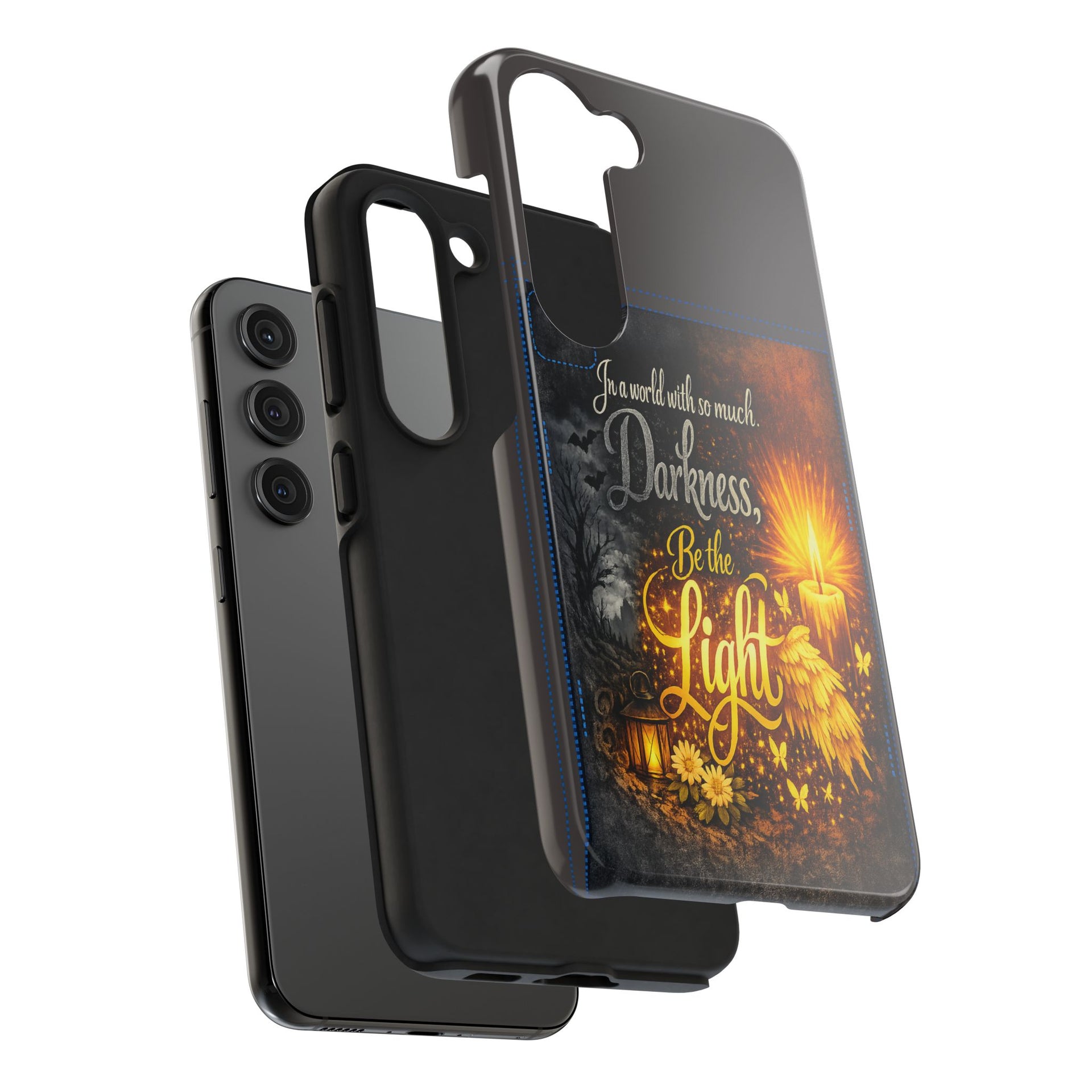 Phone Case — "In a world with so much darkness, Be the Light" Inspirational Tough Case