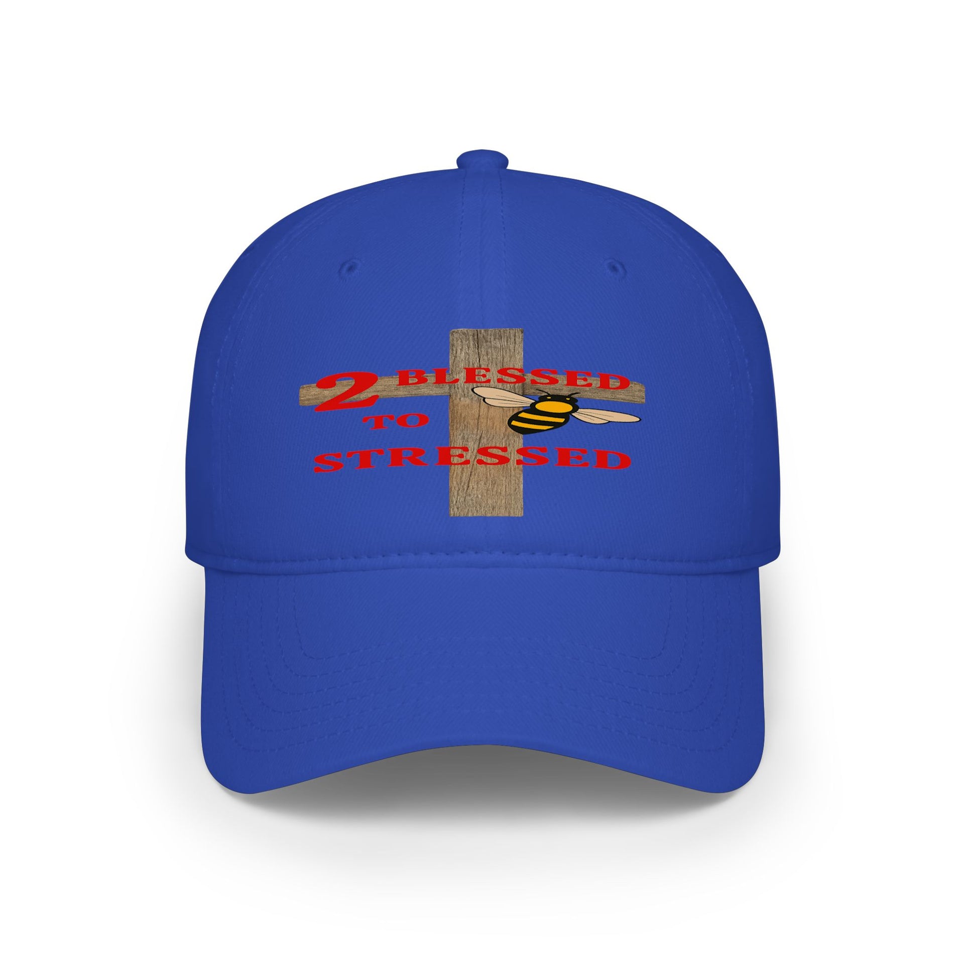 Baseball Cap – "Blessed 2o Stressed" Cross Christian Hat