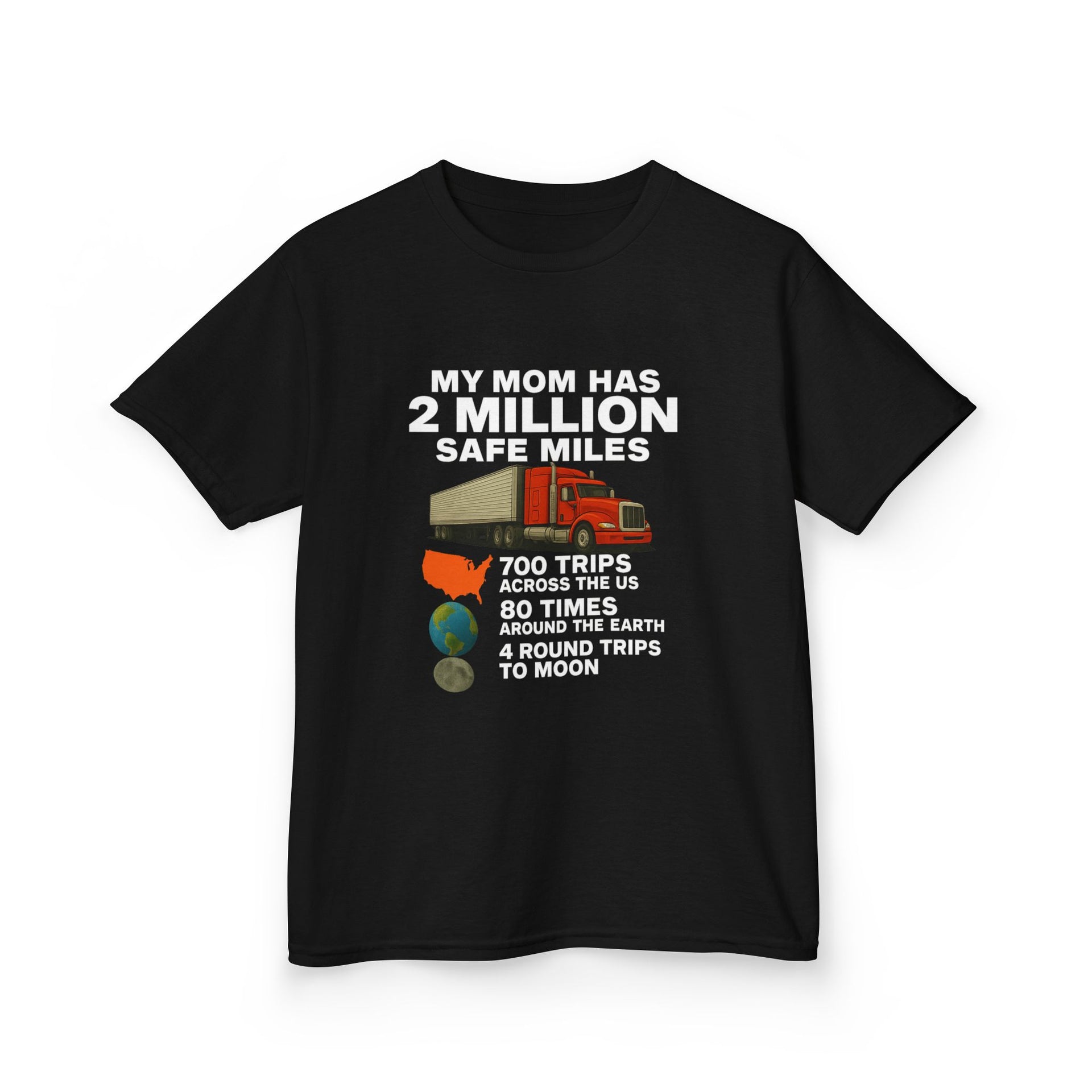 Kids Tee - "My Mom Has 2 Million Safe Miles" Driving Milestone Shirt