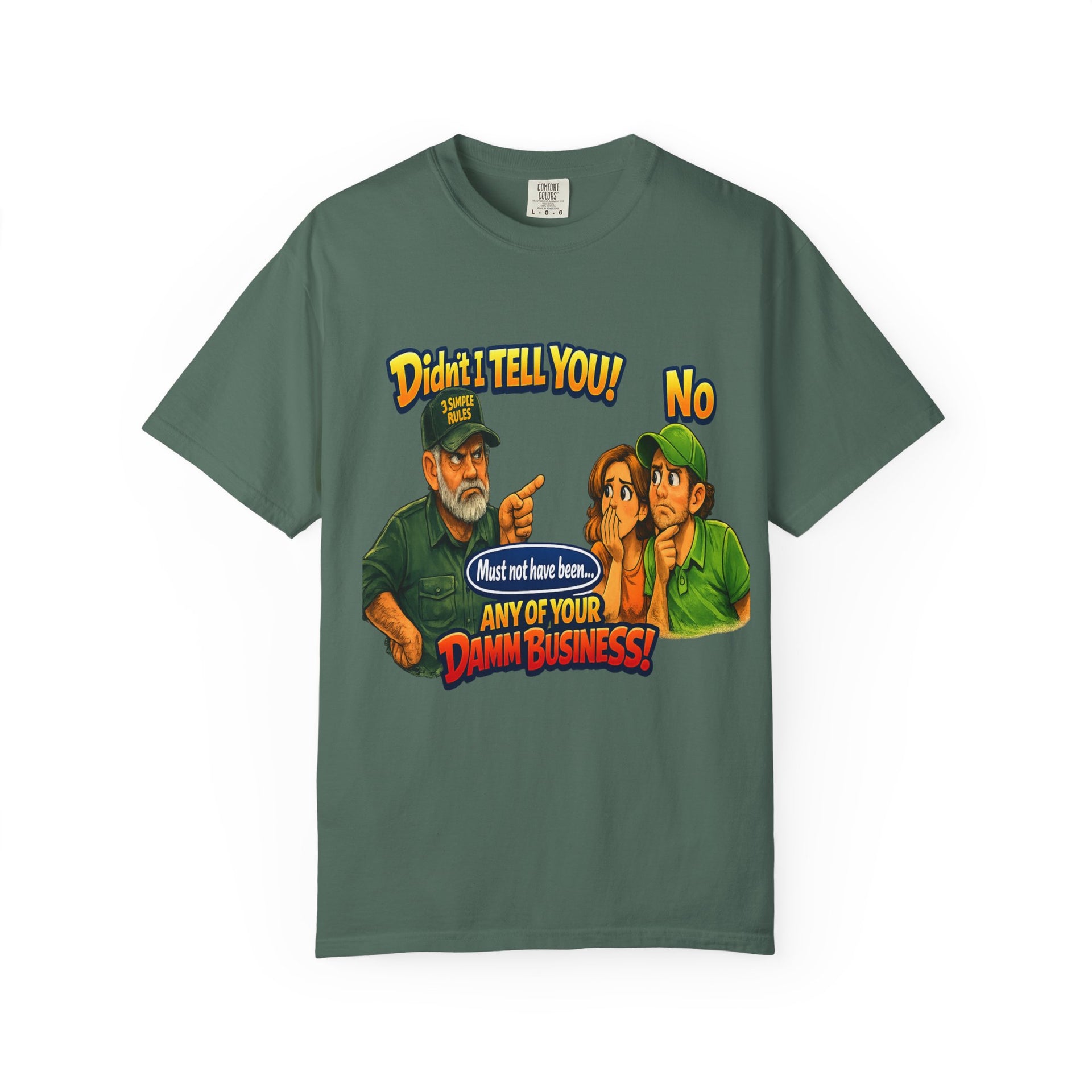Funny "None of Your D*** Business" Graphic T-Shirt