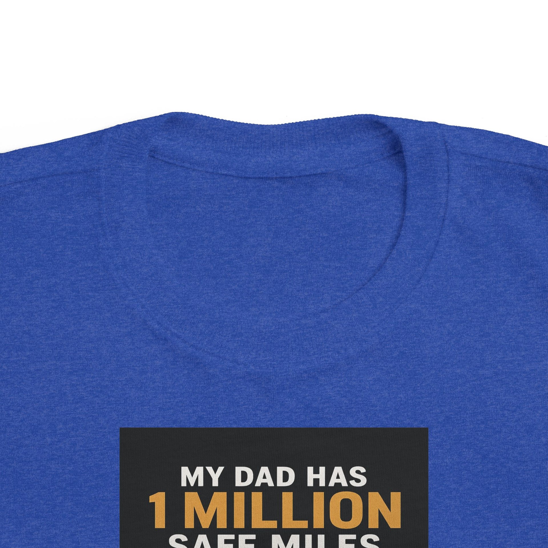 Toddler Tee – “My Dad Has 1 Million Safe Miles” Funny Kids' Aviation Shirt